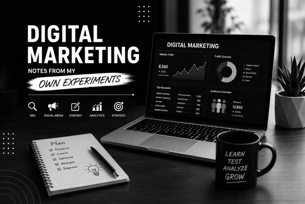DIGITAL MARKETING: NOTES FROM MY OWN EXPERIMENTS