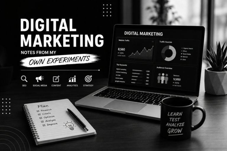 DIGITAL MARKETING: NOTES FROM MY OWN EXPERIMENTS