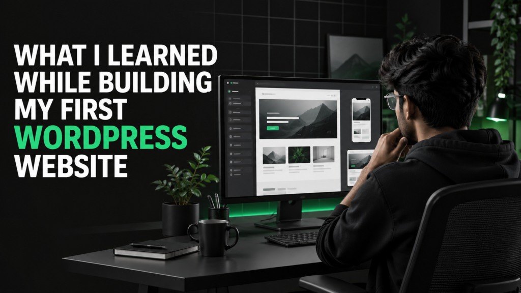 What I Learned While Building My First WordPress Website